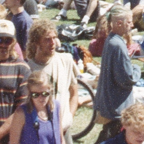 All the people at Jerry Garcia’s memorial at the Polo Fields in Golden Gate Park on August 13, 1995.