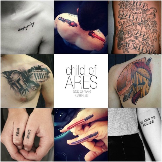 Out of Order — Child of Ares Tattoo Aesthetic for anon