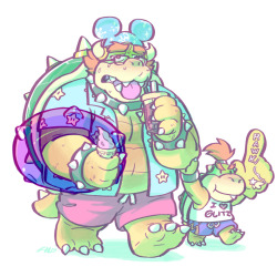 glamdoodle:  Happy Bowser Day!!! We’re