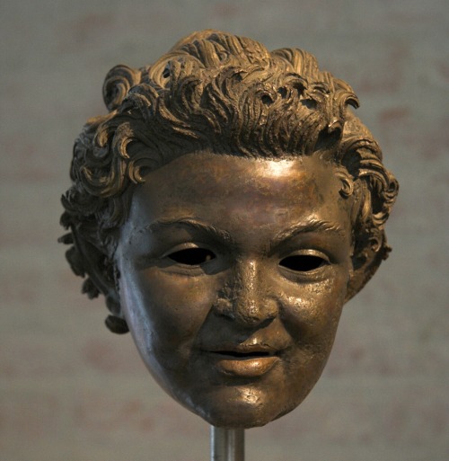 Bronze head of a young satyr.  Artist unknown; ca. 100 BCE.  Now in the Glyptothek, Munich.  Photo c