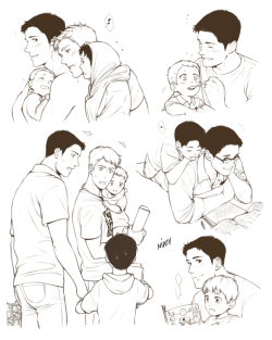 miyajimamizy:  Daddy Marco doing dad stuff. (❁´▽`❁)  