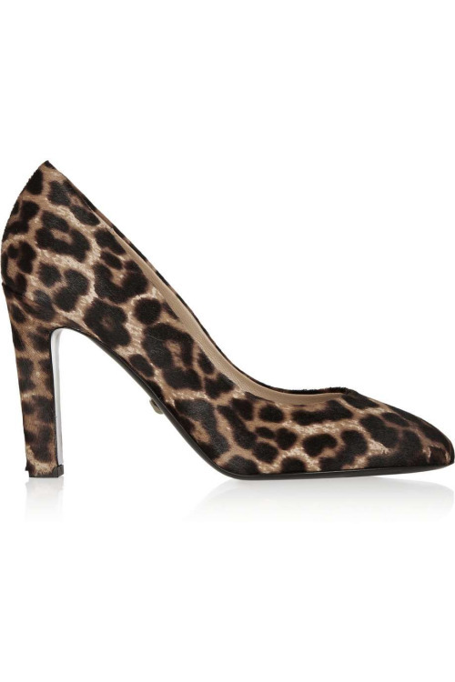 High Heels Blog Serena leopard-print calf hair pumpsHeart it on Wantering and… via Tumblr