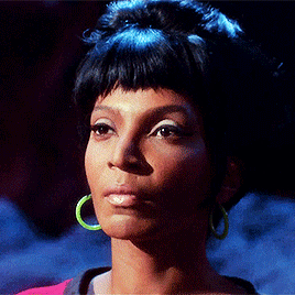 cowboyjimkirk:Nyota Uhura: rocking the unnecessary Baroque lighting on alien planets since 1966.