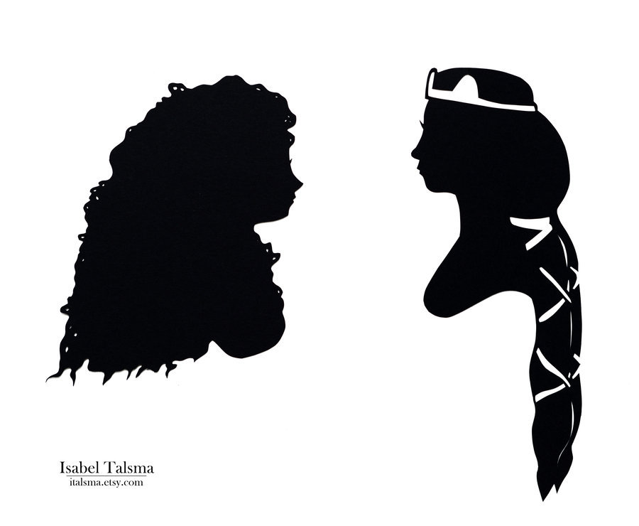 princessesfanarts:  Handcuts Silhouettes by Isabel Talsma 