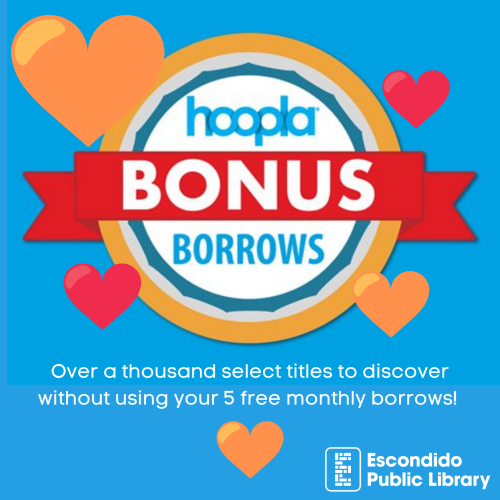  #bonusborrows on Hoopla are back for all of May!Check out hundreds of free featured titles that won