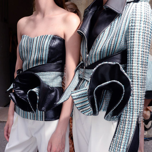 maccosmetics:  Backstage at Bouchra Jarrar, Paris Haute Couture