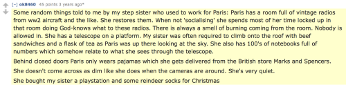 freckles42:  pantyhouse:  assembling evidence that Paris Hilton is into vintage radios & is also a radically different person than you may have assumed   Hi yes, let me tell you about my encounters with Paris Hilton. First time I was at a Harry Potter