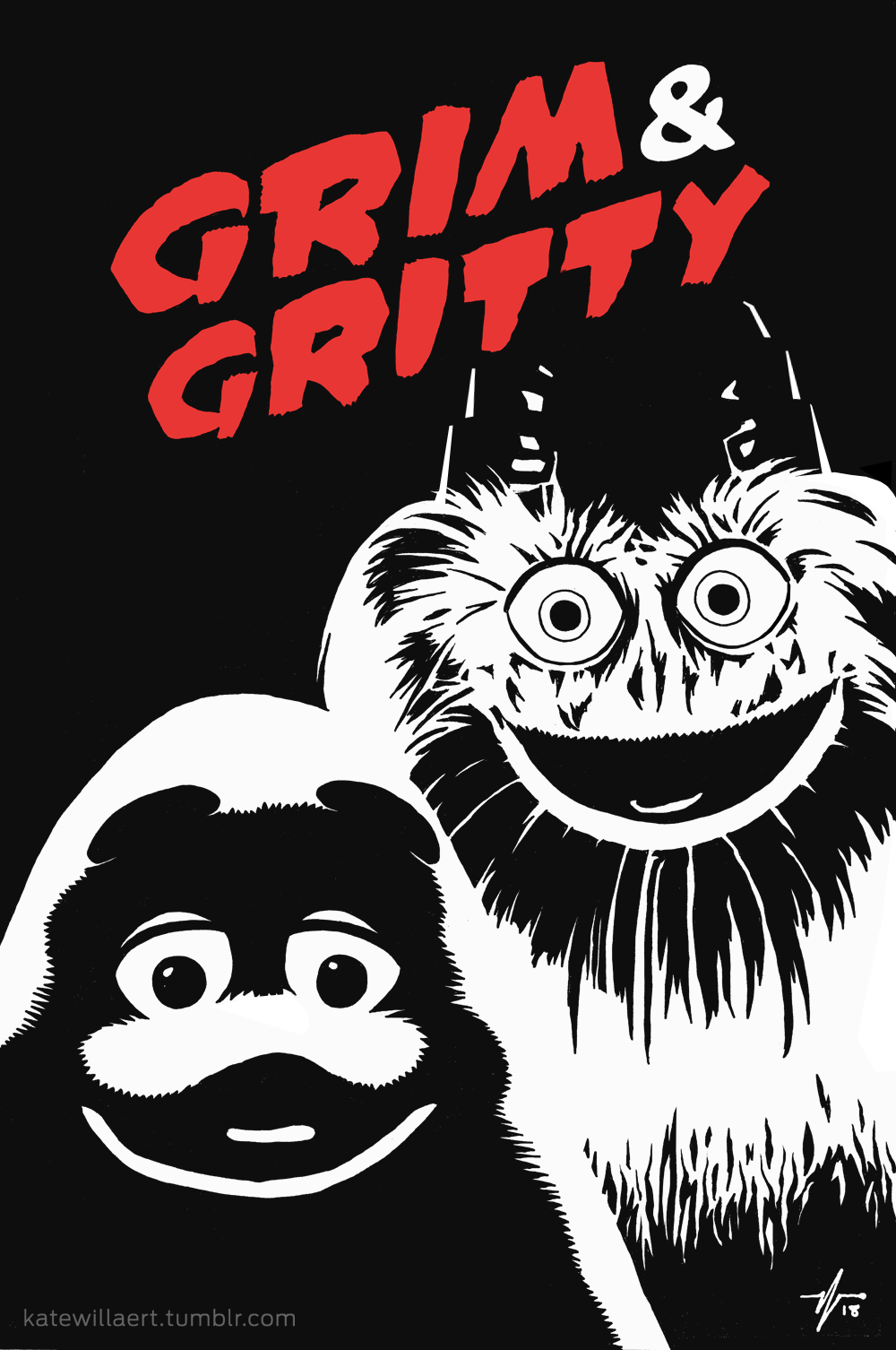 Kate Willært's Artblog — Grim & Gritty Support my mash-ups at Patreon.