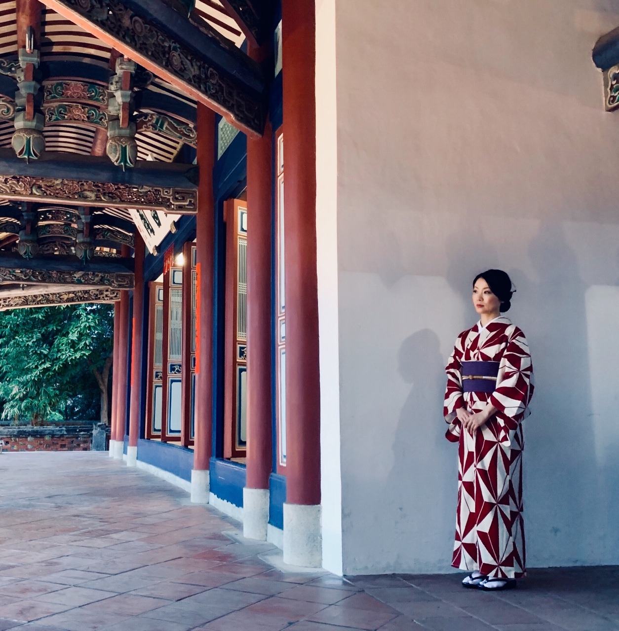 kimonojunko: Evening walk in Tainan. 台南、赤崁楼の散歩 