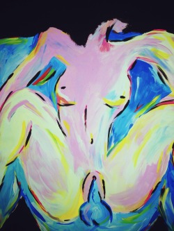 vibewithaecha:  When I’m high I paint colorful naked ladies. I dont know why, it’s a bit obsessive actually but here are a few.