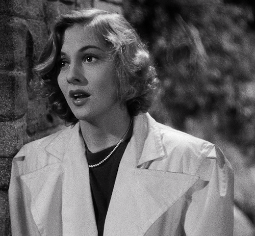 filmgifs:Last night I dreamt I went to Manderley again.Joan Fontaine as Mrs. de Winter in Rebecca (1940) dir. Alfred Hitchcock