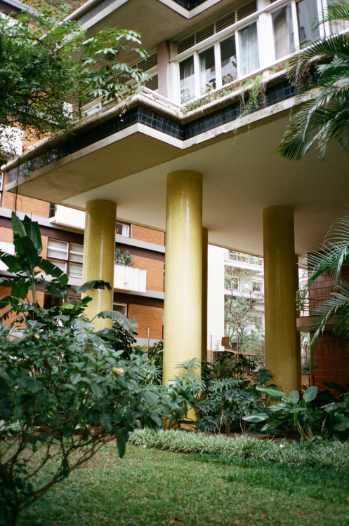 brianwferry:  Photos from an afternoon walking around the neighborhood Higienópolis in São Paulo. Many friends recommended visiting to see some of the famous architecture from the 1950s & 1960s here.  And friend Rafael gave me a great tour of his