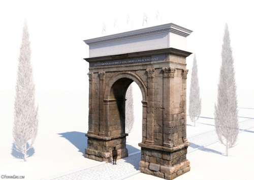 classicalmonuments:Arc de Berà Catalonia, Spain13 BCE10.14 m. highThe Arc de Berà (sometimes written