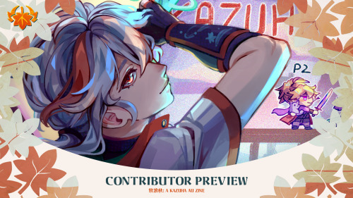 preview for @kazuhaauzine!! mine is arcade AU :>preorders are open here <3