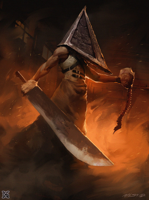 Silent Hill - Pyramid Head - Fan Art - Inks — ScudsWorth Productions