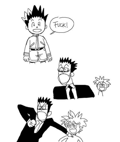 fozzie:leorio regularly says the f word but NOT around his kids