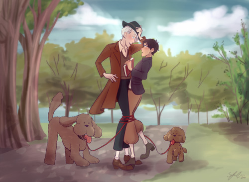 zzoffer:I saw a post talking about a 101 dalmatians AU, so I had to make something for that :) (Also