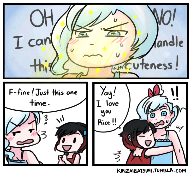 kinzaibatsu91:   We are Team RWBY!!  New chapter for Adopt/Orphan AU by celestialmeadows