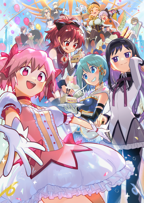 HAPPY 10th ANNIVERSARY MADOKA MAGICA!!!I worked really hard on this ;_____;