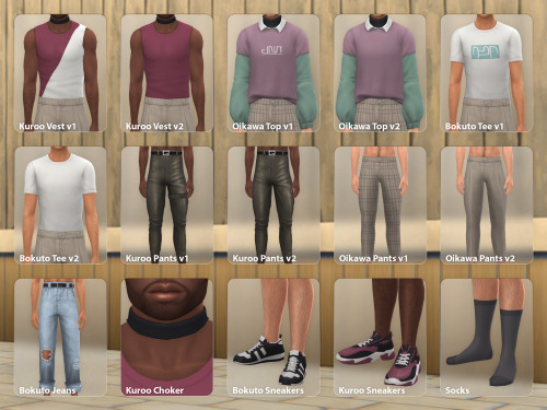 qicc:April 2022 Collection 15 new items for guys because they deserve some CC too. :)  Terms of Use 