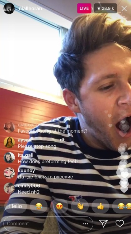 ftstylan:niall’s insta live on april 25: a short story