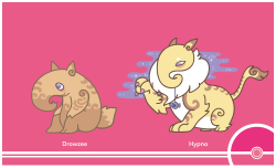 cosmopoliturtle: Pokemon Redesign #096-097 - Drowzee, Hypno