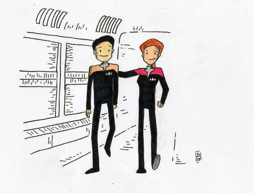 startrekscribbles:Day 287 – Mister Kim, we’re Starfleet officers. Weird is part of the j