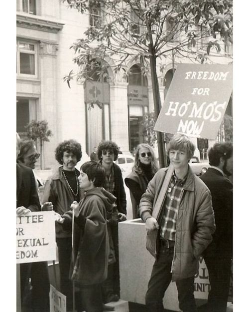 “FREEDOM FOR HOMOS NOW,” Gale Chester Whittington and members of the Committee for Homos