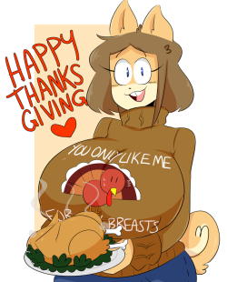 averyshadydolphin:  bungee-gumu: Happy Thanksgiving from June !  My twitter  Thank