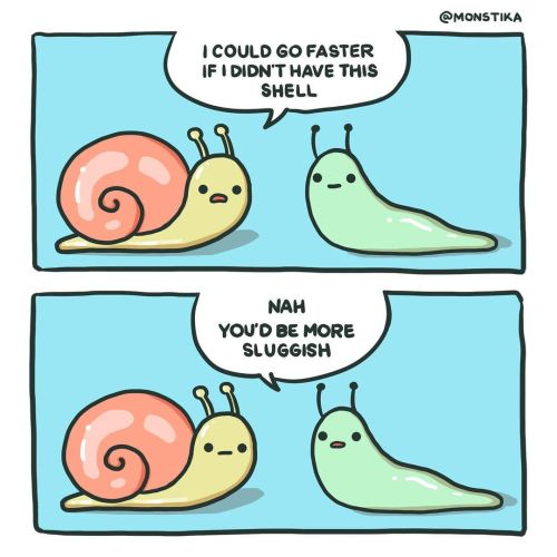 monstika:Can you escargot faster?. . . #snails #snailsofinstagram #comics #comicsart #comicsofinst