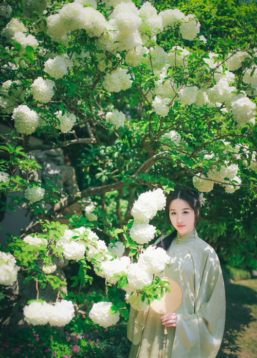 changan-moon: Traditional Chinese clothes, hanfu by 吃货娃娃. This type is 立领长袄 ( vertical collar long a