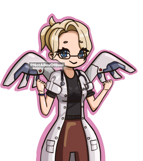 Dr. Mercy comin through to cheer you on your day o((^▽^))o(edited)