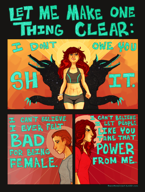 thecottonproject:Final for my Time Arts class. Nothing gets you in touch with your own anger quite l