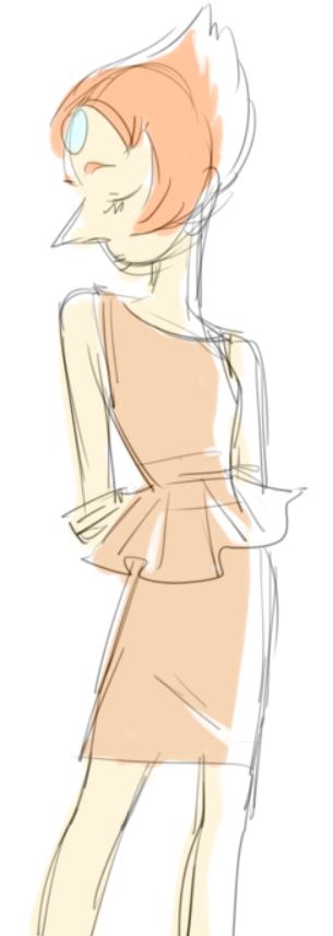 gorovaia:  pearl looks great in nude tones