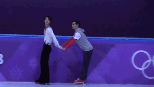 Фигурист Юдзуру Ханю и Хавьер Фернандес