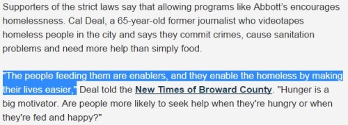 antivanprince:capitalists think that giving food to homeless people causes homelessness.