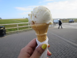 mamook-in:  ice cream at Giant’s Causeway :D