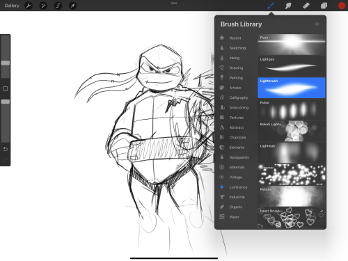 Hey, Indie, How Did You Make Raph's Fire When He's Using His Ninpo? What Brushes Did You Use And The