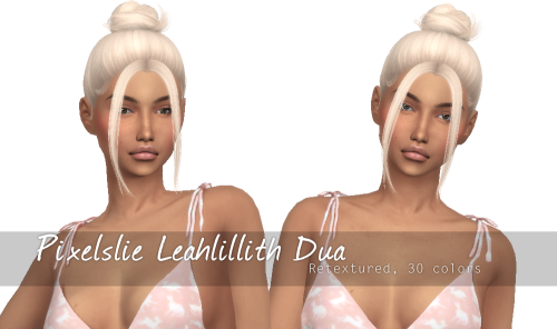 Leahlillith Dua retextured!- 30 natural colours- Custom thumbnail- Mesh NOT included- Credits to poo