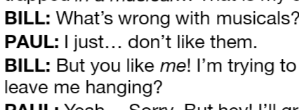 Friend And I Were Casually Reading The TGWDLM Script As One Does And I Can't Stop Thinking About The
