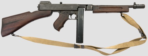 Thompson submachine gun.