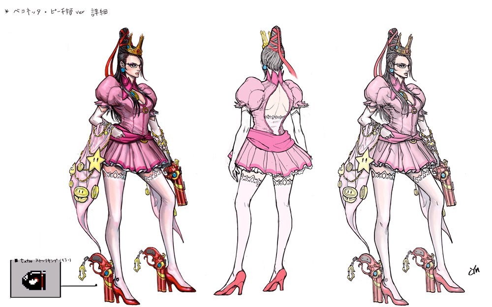 bokcutter:  ryanmoody:  Bayonetta 2 Nintendo Costume Concept Art  NIcesssssssss 