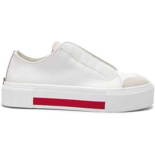 Alexander McQueen Canvas Platform Slide Sneakers ❤ liked on Polyvore (see more Alexander McQueen)