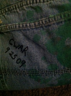 My slime stained jeans from GWAR 2009 in