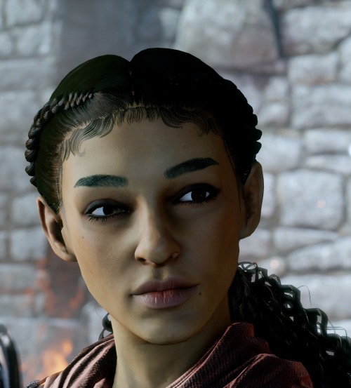 themiscyramods: Braids & Curls Custom made curly hairstyle for lady inquisitors (all races) for 