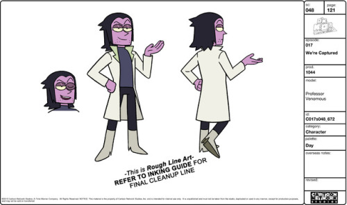 Hey all! We’re Captured just aired last night and I wanted to post the model sheets that I did for F