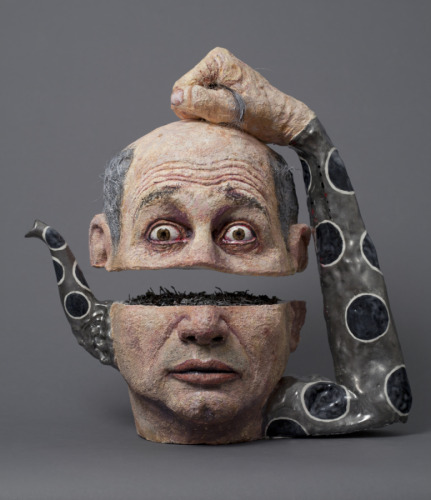crossconnectmag:  The Humorous Ceramic Tea Pots and Old Master Art of  Noi VolkovArt