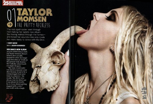 taylor-the-zombie:Taylor Momsen for Revolver magazine, better quality