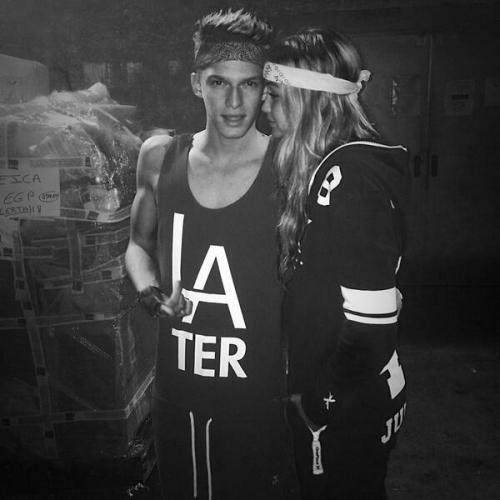 codysimpsonupdates: thomasadams85: @CodySimpson & @GiGiHadid rockin’ their new onesies from @one