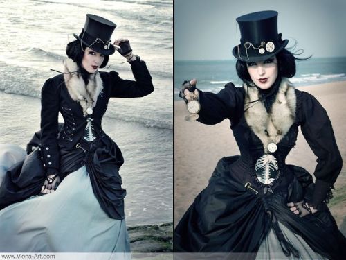 Steampunk fashions by Viona Ielegems